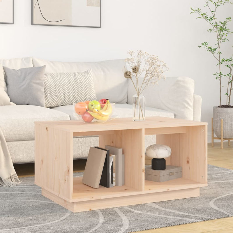 vidaXL Coffee Table 80x50x40 cm Solid Wood Pine