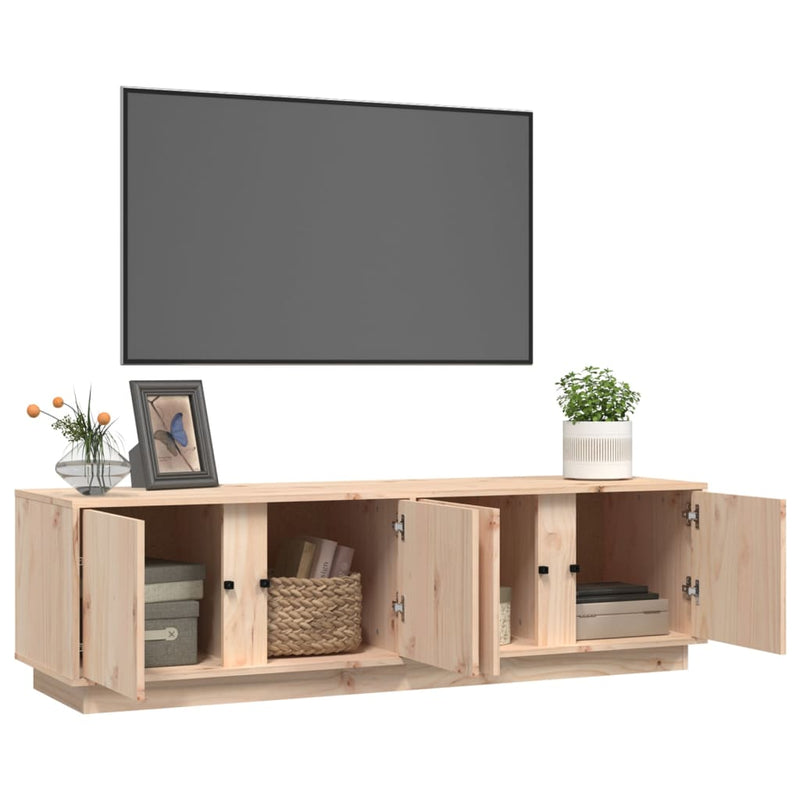vidaXL TV Cabinet 156x37x45 cm Solid Wood Pine