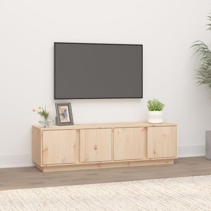 vidaXL TV Cabinet 156x37x45 cm Solid Wood Pine
