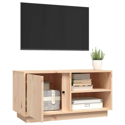 vidaXL TV Cabinet 80x35x40.5 cm Solid Wood Pine