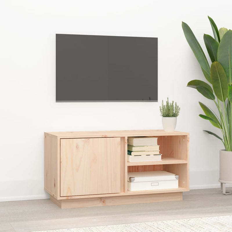 vidaXL TV Cabinet 80x35x40.5 cm Solid Wood Pine