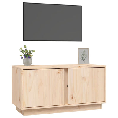 vidaXL TV Cabinet 80x35x40.5 cm Solid Wood Pine