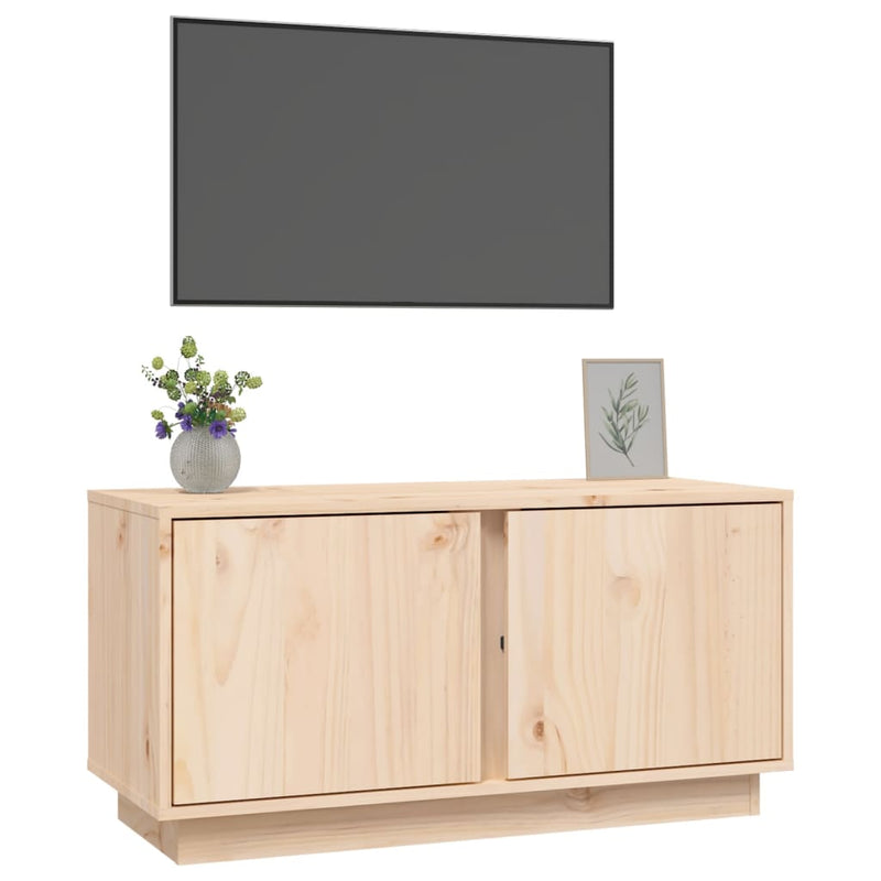 vidaXL TV Cabinet 80x35x40.5 cm Solid Wood Pine