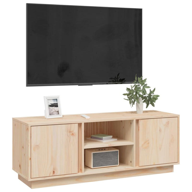 vidaXL TV Cabinet 110x35x40.5 cm Solid Wood Pine