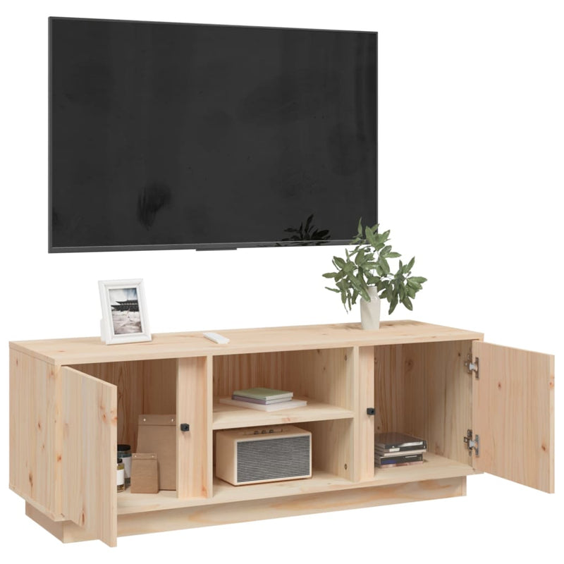 vidaXL TV Cabinet 110x35x40.5 cm Solid Wood Pine