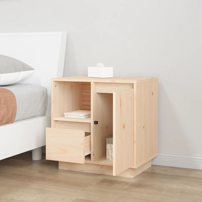 vidaXL Bedside Cabinets 2 pcs 50x34x50 cm Solid Wood Pine