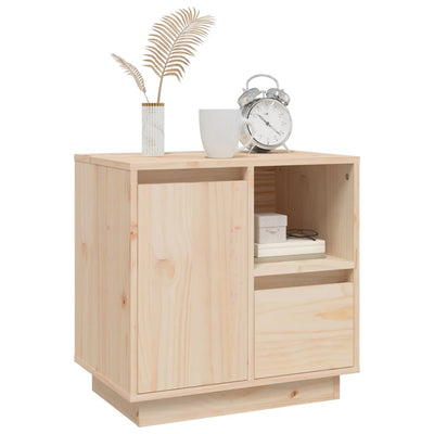 vidaXL Bedside Cabinets 2 pcs 50x34x50 cm Solid Wood Pine