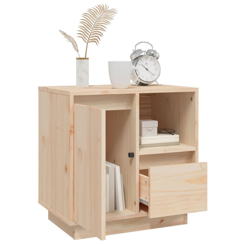 vidaXL Bedside Cabinets 2 pcs 50x34x50 cm Solid Wood Pine
