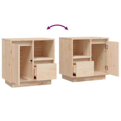 vidaXL Bedside Cabinets 2 pcs 50x34x50 cm Solid Wood Pine