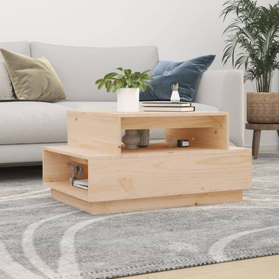 vidaXL Coffee Table 100x101x40.5 cm Solid Wood Pine