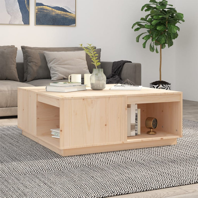 vidaXL Coffee Table 100x101x40.5 cm Solid Wood Pine