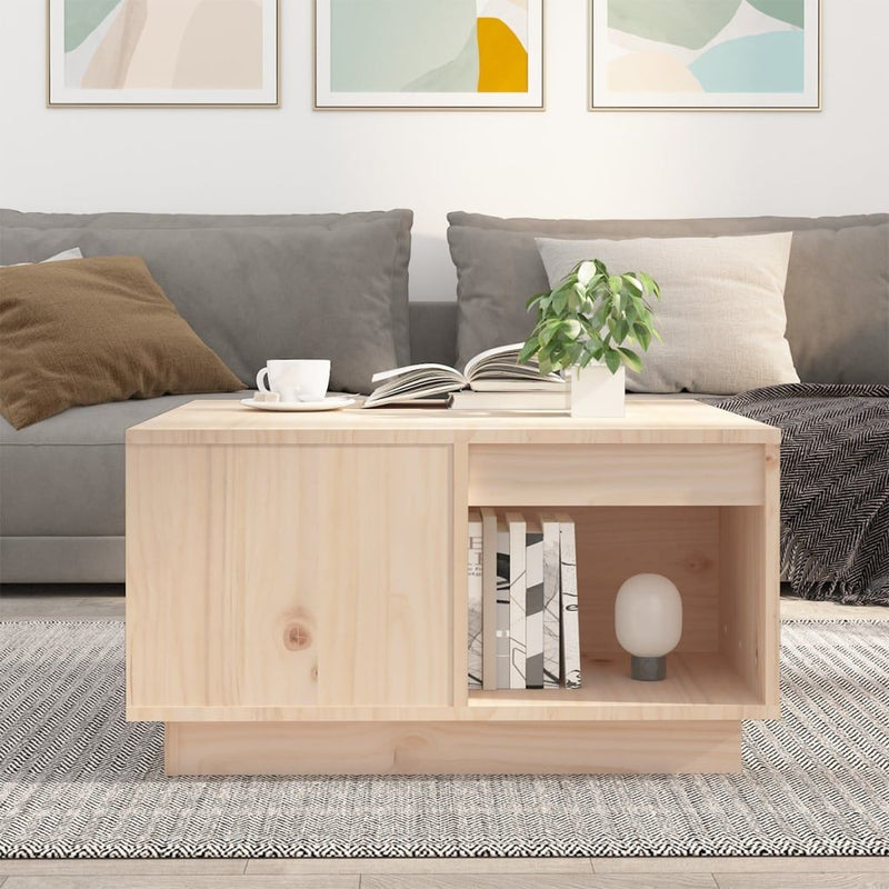 vidaXL Coffee Table 100x101x40.5 cm Solid Wood Pine