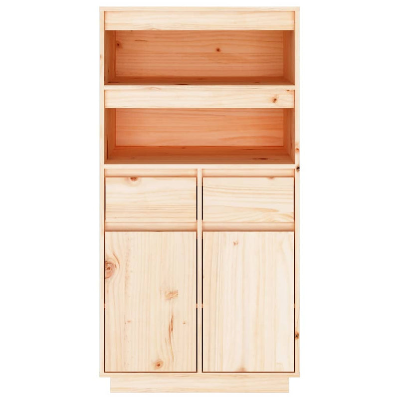 vidaXL Highboard 60x40x116.5 cm Solid Wood Pine
