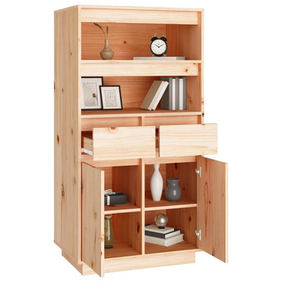 vidaXL Highboard 60x40x116.5 cm Solid Wood Pine