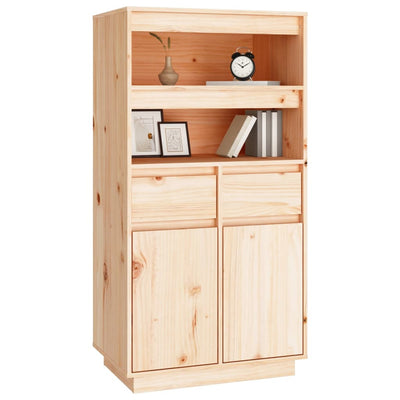 vidaXL Highboard 60x40x116.5 cm Solid Wood Pine