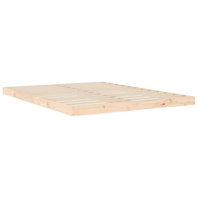vidaXL Bed Frame without Mattress Black 150x200 cm Solid Wood Pine