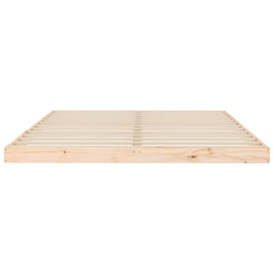 vidaXL Bed Frame without Mattress Black 150x200 cm Solid Wood Pine