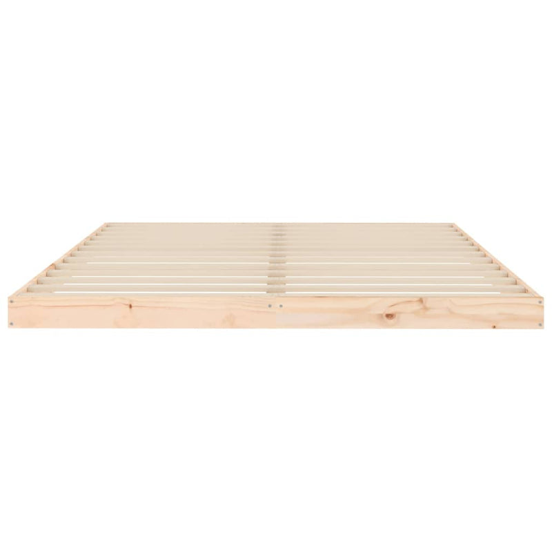 vidaXL Bed Frame without Mattress Black 150x200 cm Solid Wood Pine