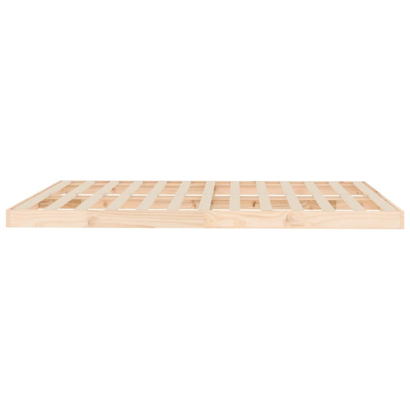 vidaXL Bed Frame without Mattress Black 150x200 cm Solid Wood Pine