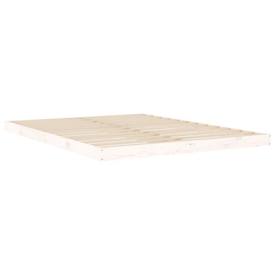 vidaXL Bed Frame without Mattress Black 150x200 cm Solid Wood Pine