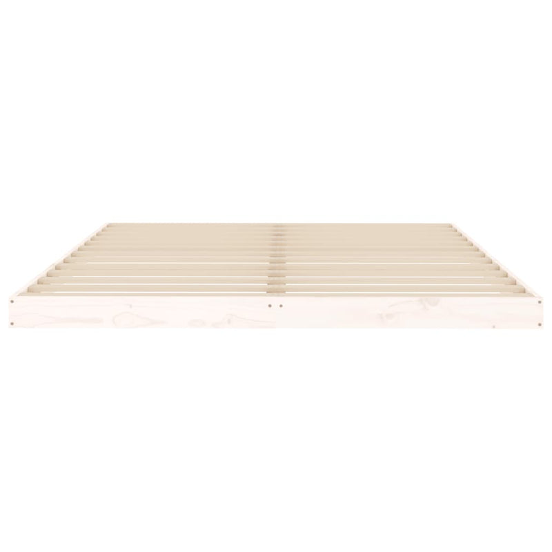 vidaXL Bed Frame without Mattress Black 150x200 cm Solid Wood Pine