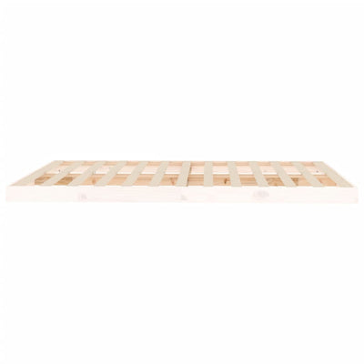 vidaXL Bed Frame without Mattress Black 150x200 cm Solid Wood Pine