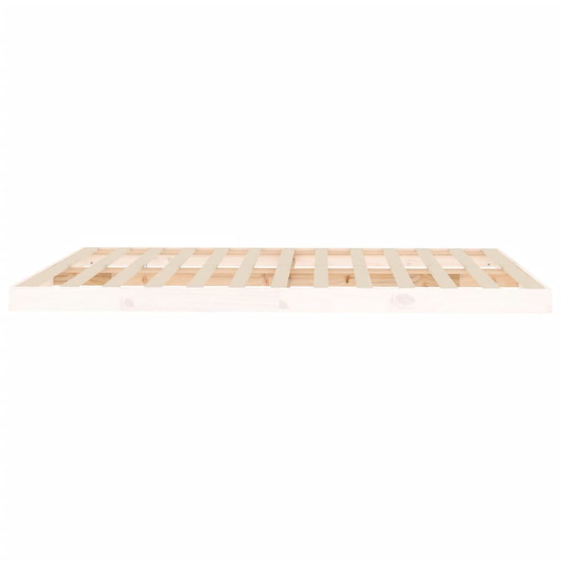 vidaXL Bed Frame without Mattress Black 150x200 cm Solid Wood Pine