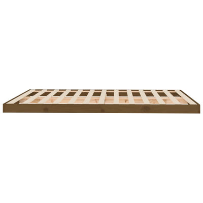 vidaXL Bed Frame without Mattress Black 150x200 cm Solid Wood Pine
