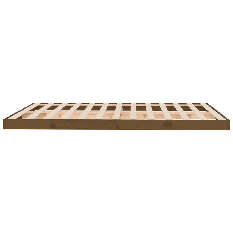 vidaXL Bed Frame without Mattress Black 150x200 cm Solid Wood Pine