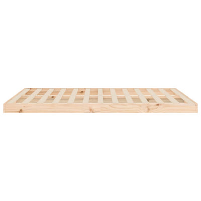 vidaXL Bed Frame without Mattress Black 135x190 cm Solid Wood Pine