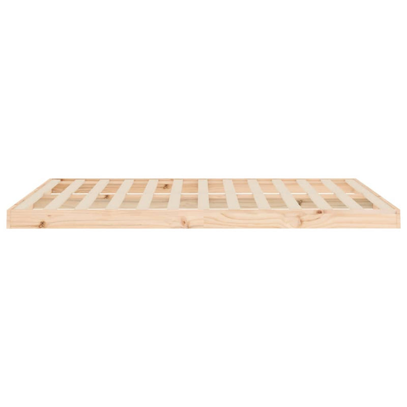 vidaXL Bed Frame without Mattress Black 135x190 cm Solid Wood Pine