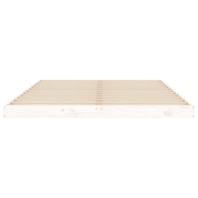 vidaXL Bed Frame without Mattress Black 135x190 cm Solid Wood Pine
