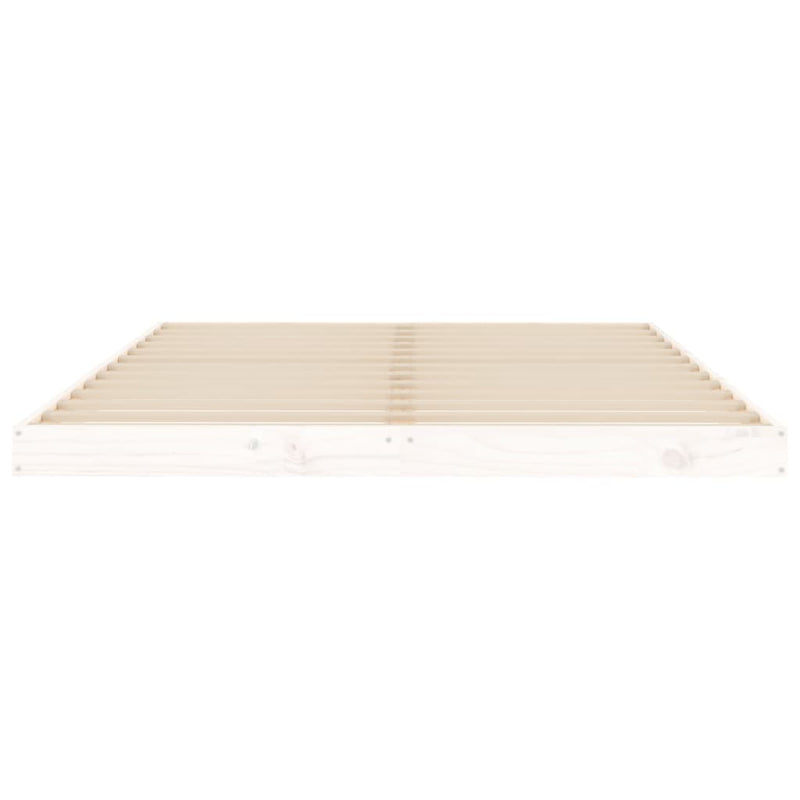 vidaXL Bed Frame without Mattress Black 135x190 cm Solid Wood Pine