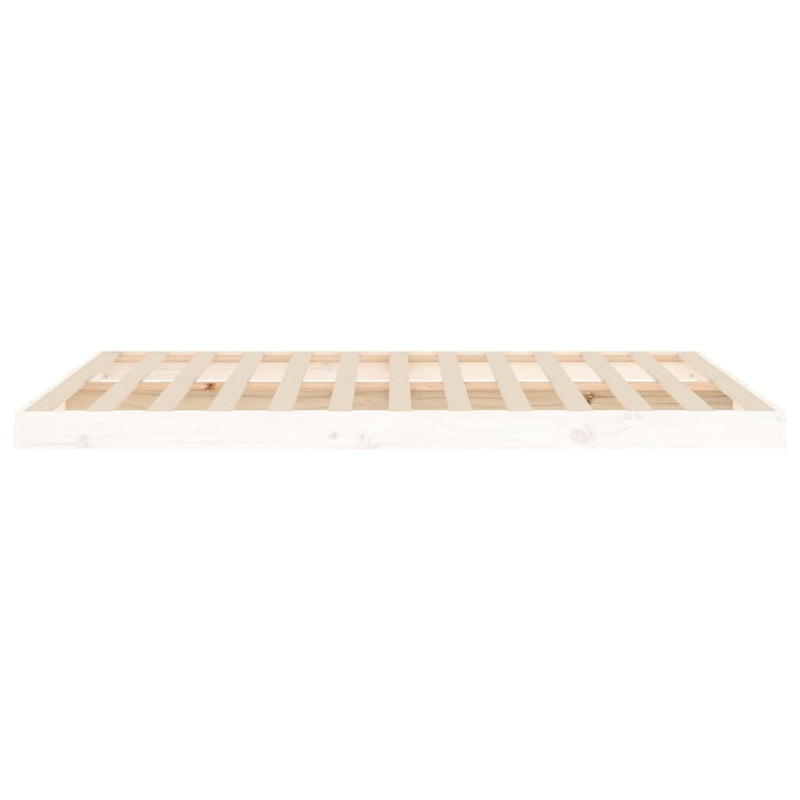 vidaXL Bed Frame without Mattress Black 135x190 cm Solid Wood Pine