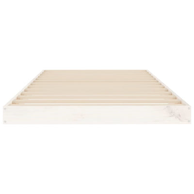 vidaXL Bed Frame without Mattress White 90x190 cm Solid Wood Pine
