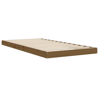 vidaXL Bed Frame without Mattress White 90x190 cm Solid Wood Pine