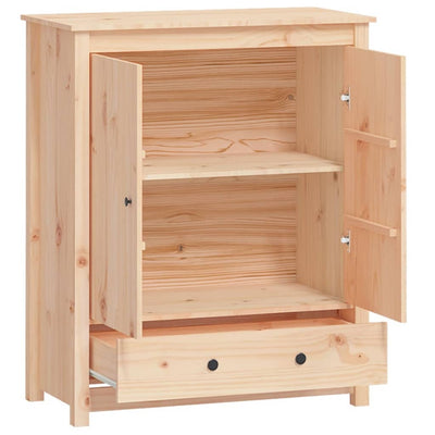 vidaXL Highboard White 83x41.5x100 cm Solid Wood Pine