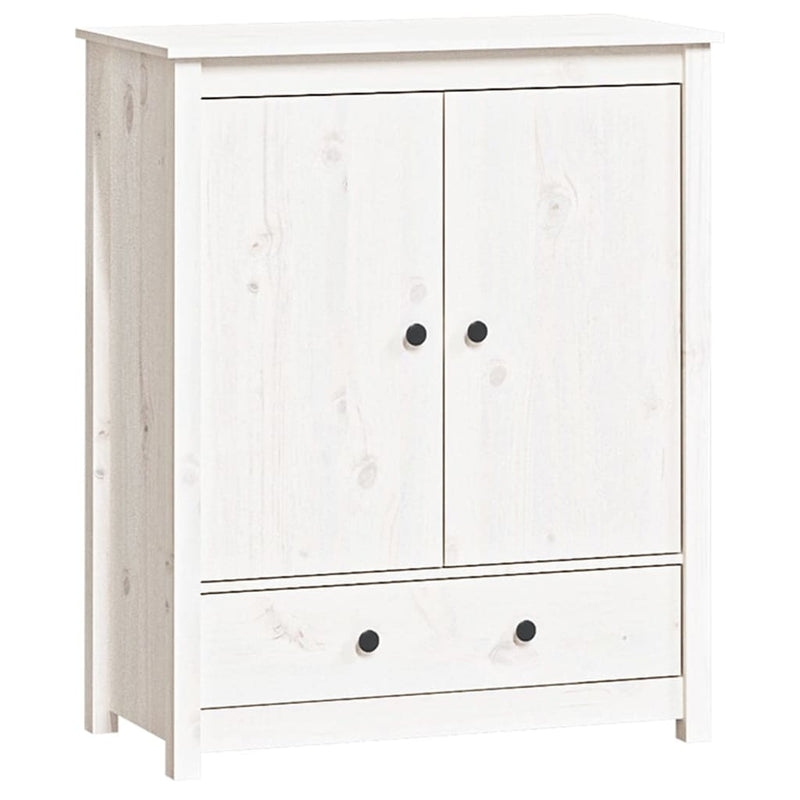 vidaXL Highboard White 83x41.5x100 cm Solid Wood Pine