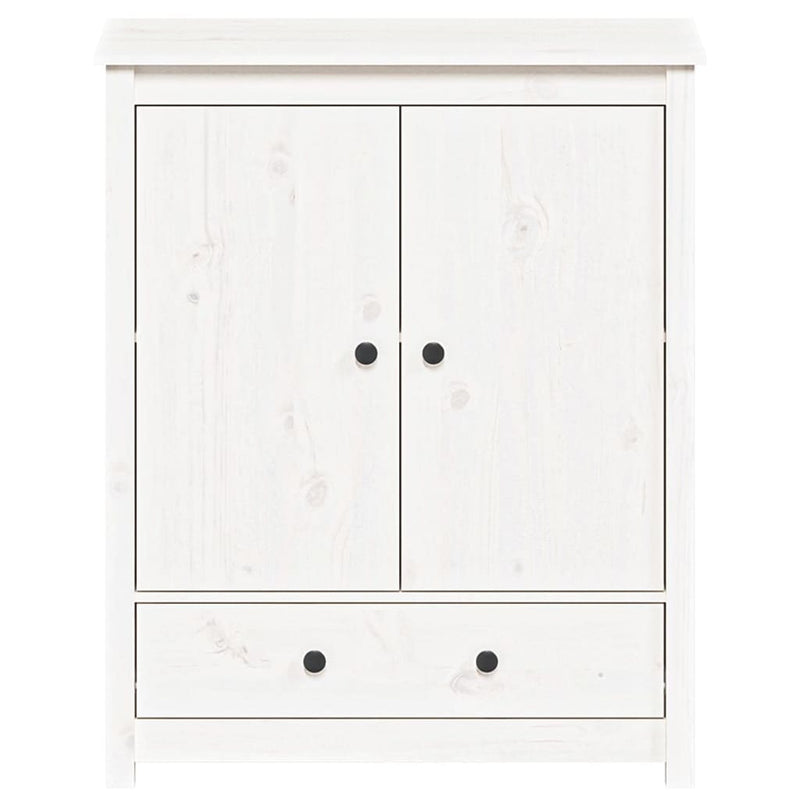 vidaXL Highboard White 83x41.5x100 cm Solid Wood Pine
