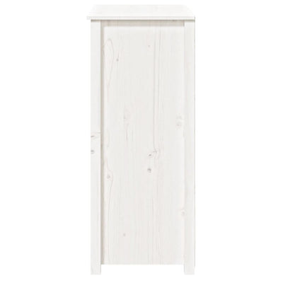vidaXL Highboard White 83x41.5x100 cm Solid Wood Pine