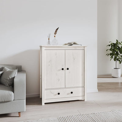 vidaXL Highboard White 83x41.5x100 cm Solid Wood Pine