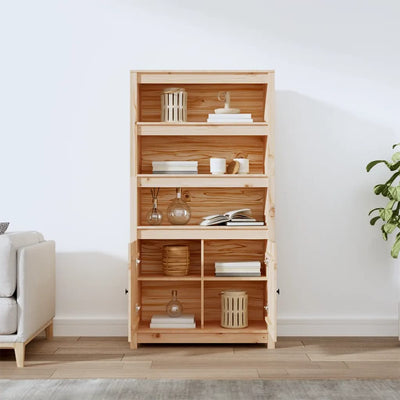 vidaXL Highboard 80x35x154 cm Solid Wood Pine