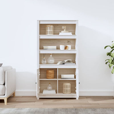 vidaXL Highboard 80x35x154 cm Solid Wood Pine