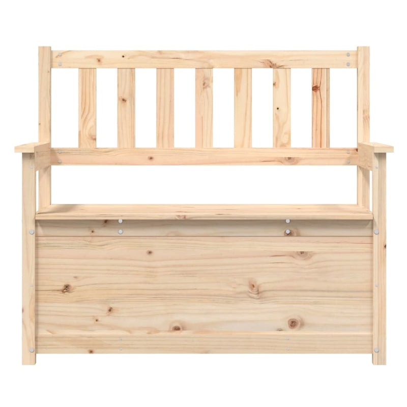 vidaXL Bench 112.5x51.5x96.5 cm Solid Wood Pine