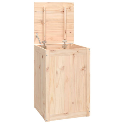 vidaXL Laundry Box 44x44x66 cm Solid Wood Pine