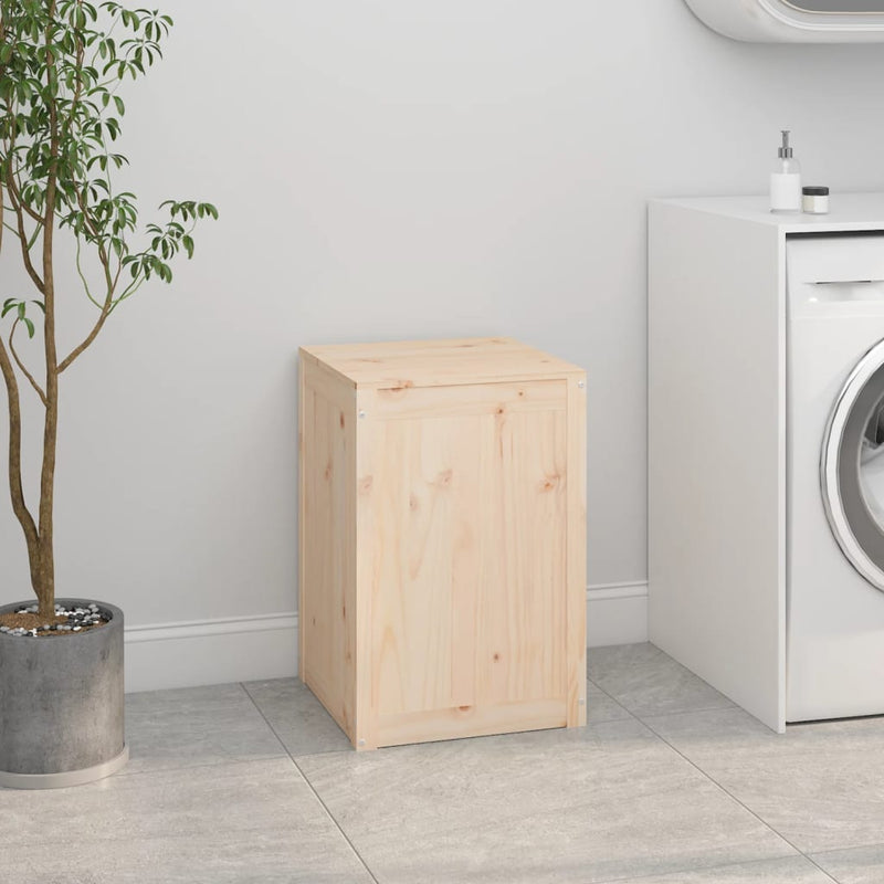 vidaXL Laundry Box 44x44x66 cm Solid Wood Pine