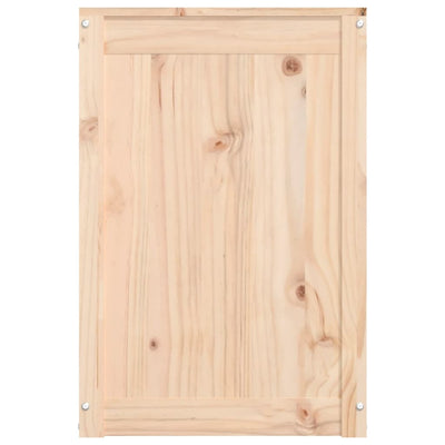 vidaXL Laundry Box 44x44x66 cm Solid Wood Pine