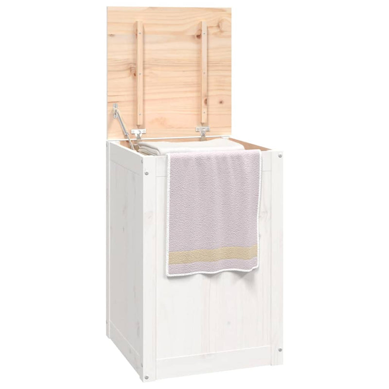 vidaXL Laundry Box 44x44x66 cm Solid Wood Pine