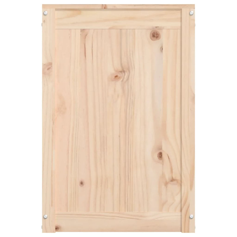 vidaXL Laundry Box 88.5x44x66 cm Solid Wood Pine
