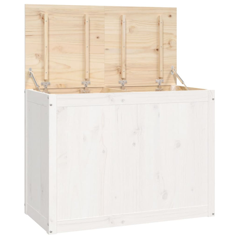 vidaXL Laundry Box 88.5x44x66 cm Solid Wood Pine